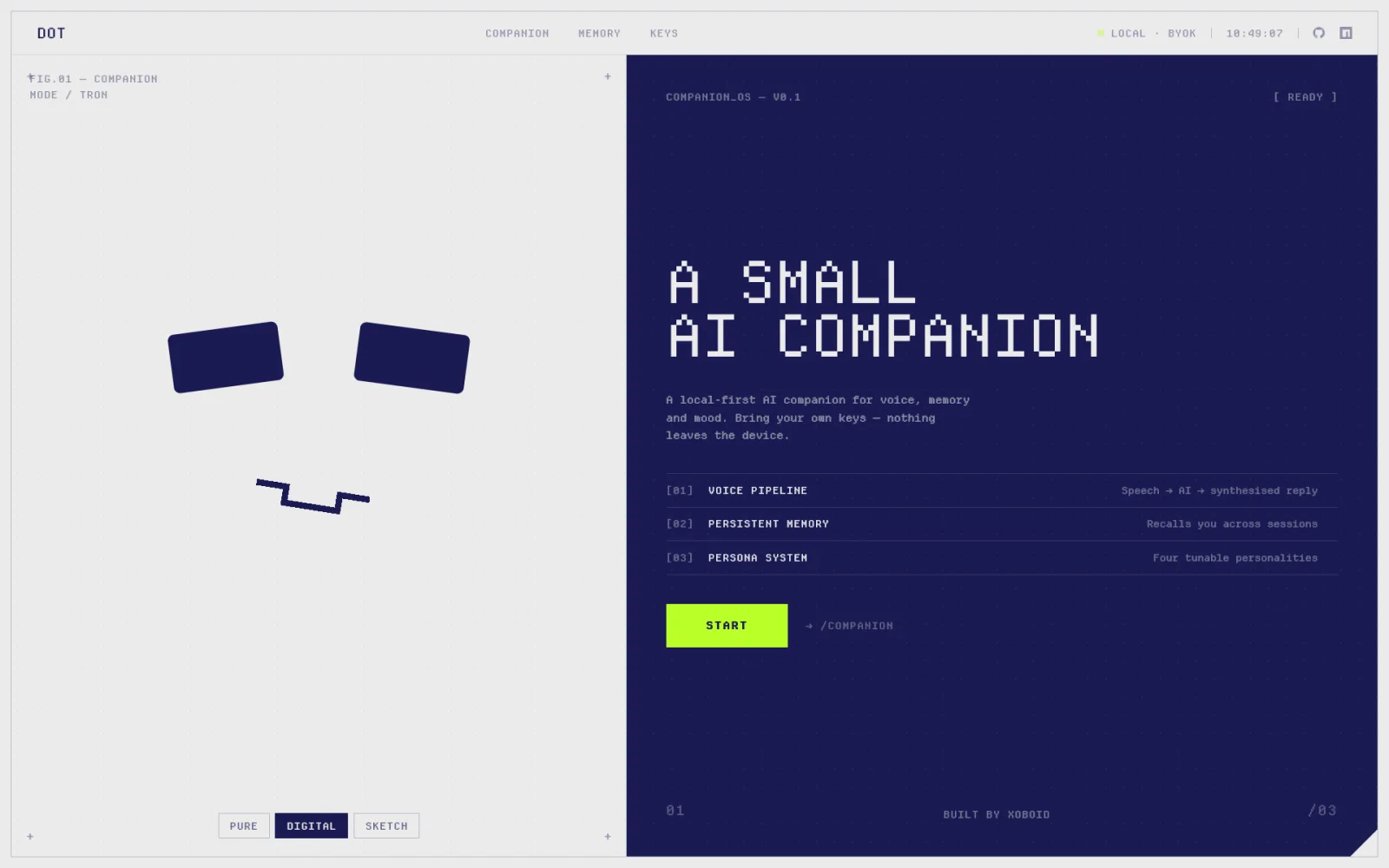 Dot, ai interface
